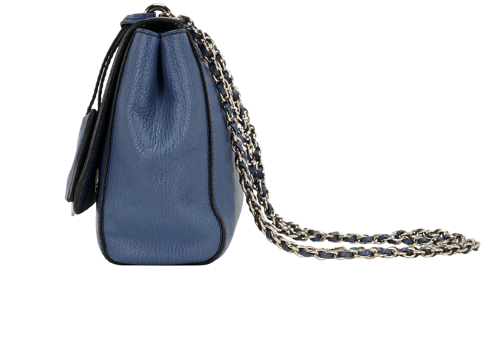 Small Lily, &pound;395, Handbags, Blue, Leather, Bottom view